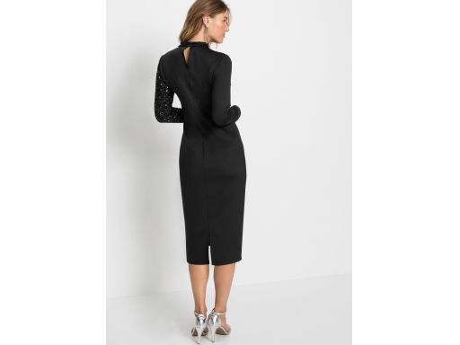 B.P.C Czarna sukienka z cekinami wieczorowa ^32/34