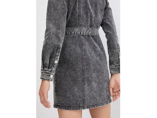 B.P.C sukienka jeansowa czarna z długim rękawem r.52