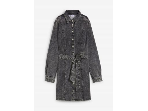 B.P.C sukienka jeansowa czarna z długim rękawem r.52