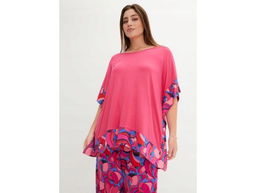 B.P.C tunika różowa we wzory z wiskozy 44/46