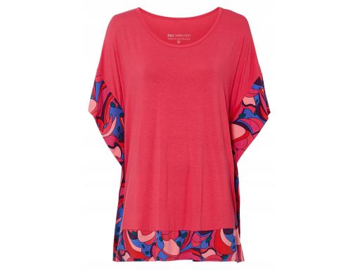 B.P.C tunika różowa we wzory z wiskozy 44/46