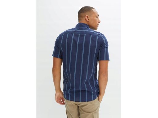 B.P.C bawełniana koszula męska w paski granatowa ^47/48