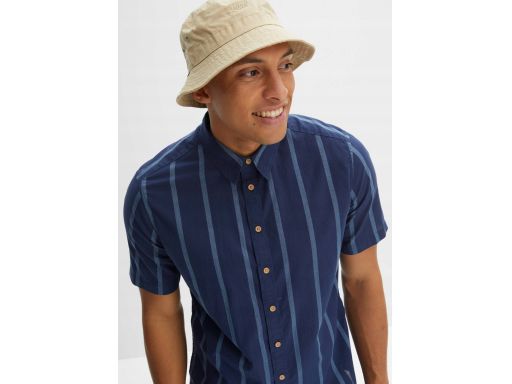 B.P.C bawełniana koszula męska w paski granatowa ^47/48