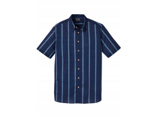 B.P.C bawełniana koszula męska w paski granatowa ^47/48