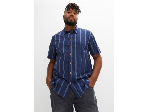 B.P.C bawełniana koszula męska w paski granatowa ^47/48