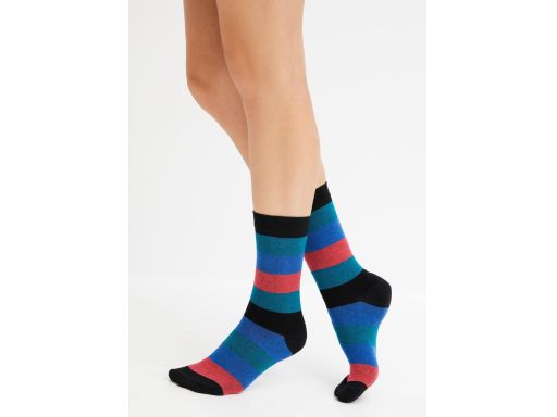 B.P.C. 6-pak skarpety wysokie kolorowe 35/38.
