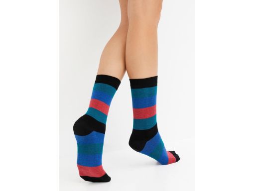 B.P.C. 6-pak skarpety wysokie kolorowe 35/38.