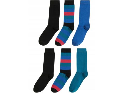 B.P.C. 6-pak skarpety wysokie kolorowe 35/38.