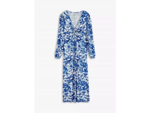 B.P.C sukienka z nadrukiem długa z wycięciami 36/38.