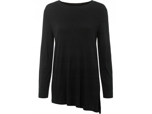 B.P.C bluzka czarna asymetryczna z wiskozy 32/34.