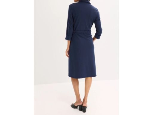 B.P.C sukienka szmizjerka granatowa punto di roma ^52/54