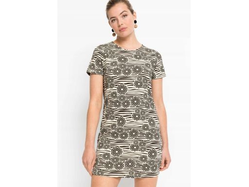 B.P.C sukienka z nadrukiem shirtowa r.40/42