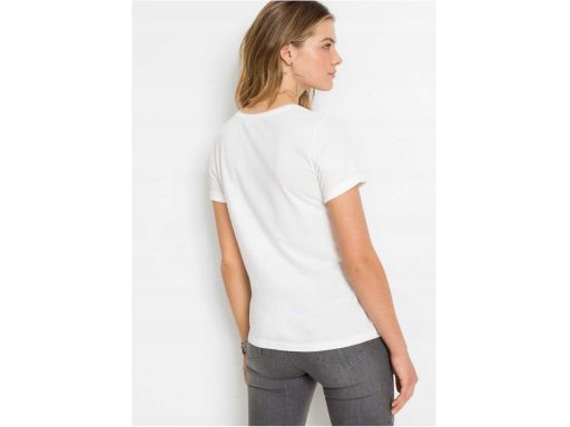 B.P.C t-shirt biały z nadrukiem ^32/34