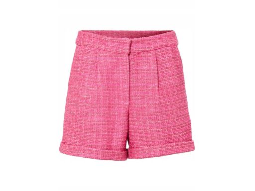 B.P.C eleganckie różowe szorty damskie boucle r.36