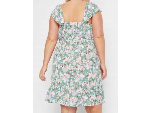 B.P.C sukienka w kwiatuszki z mini rękawkami ^52