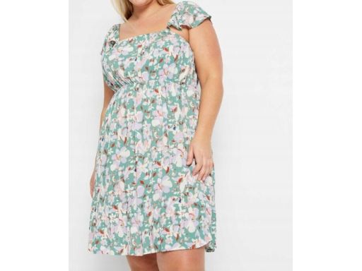 B.P.C sukienka w kwiatuszki z mini rękawkami ^52