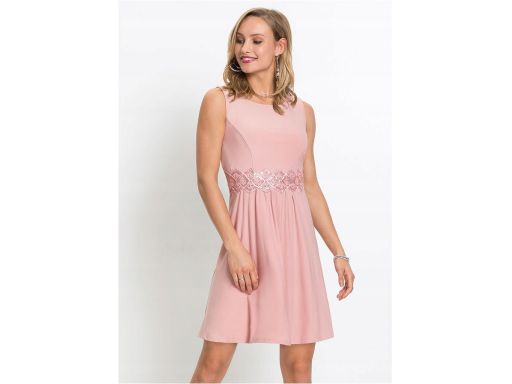 *B.P.C sukienka różowa z koronką r.36/38