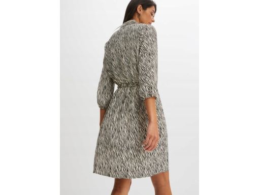 B.P.C sukienka koszulowa z nadrukiem zebra r.40