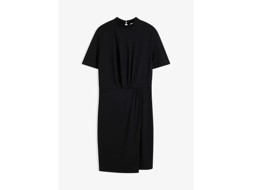 B.P.C sukienka czarna z marszczeniem ^44/46