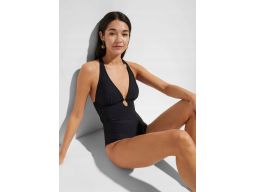 B.P.C kostium kąpielowy czarny odkryte plecy 44.