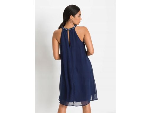 B.P.C sukienka granatowa dżety r.32/34