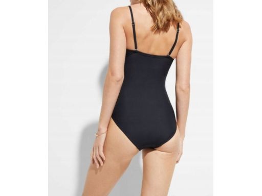 B.P.C kostium jednoczęściowy marszczony czarny 38.