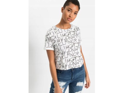 B.P.C krótki t-shirt z nadrukiem 44/46.