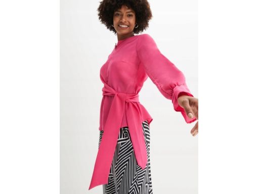 B.P.C bluzka wiązanie różowa koszulowa ^50