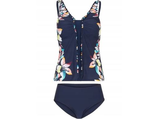 B.P.C tankini granatowe we wzory r.46
