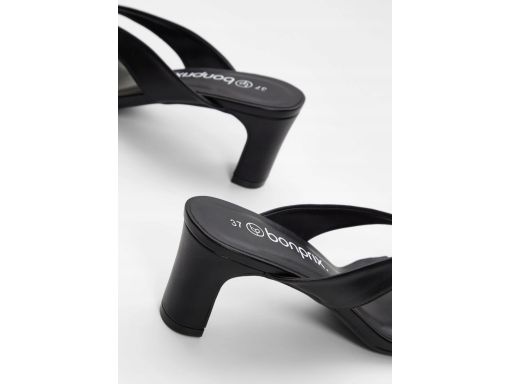 B.P.C klapki japonki na obcasie eko skóra r.41