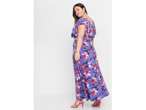 B.P.C długa sukienka w kwiaty 32/34.