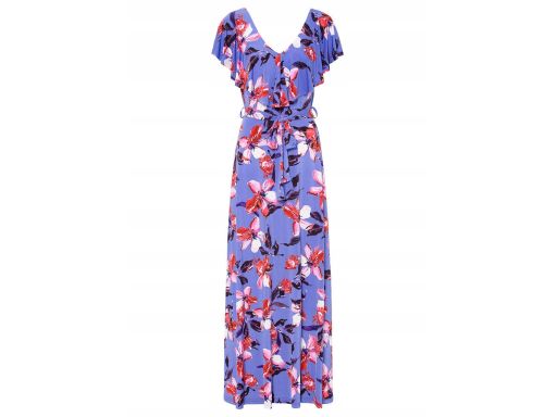 B.P.C długa sukienka w kwiaty 32/34.