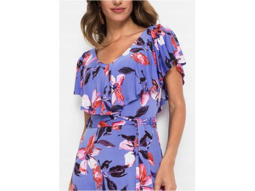 B.P.C długa sukienka w kwiaty 32/34.