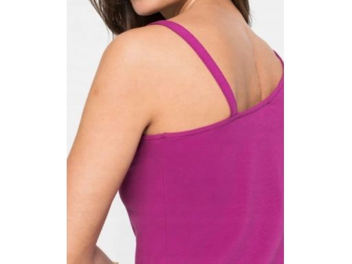 B.P.C top bawełniany na jedno ramię fioletowy ^44/46