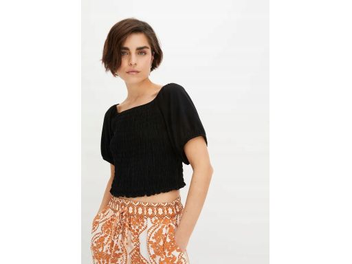 B.P.C bluzka krótki t-shirt z balonowymi rękawami ^44/46