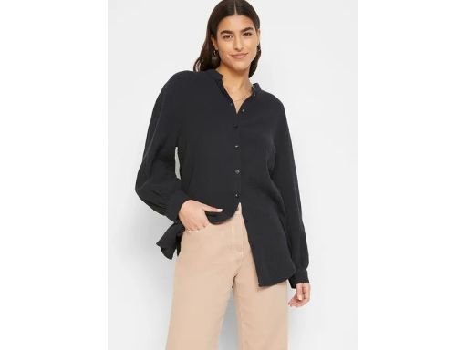 B.P.C bluzka koszulowa muślinowa czarna r.52