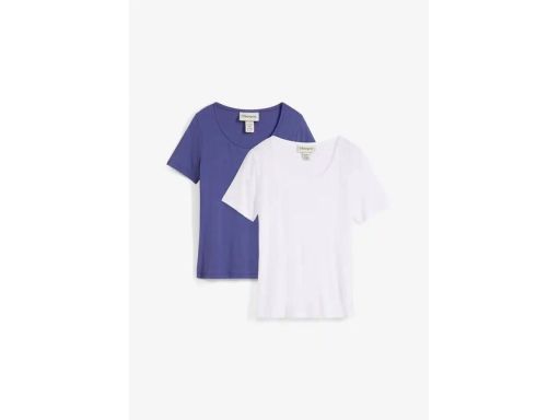 B.P.C 2-pak długi t-shirt damski z wiskozy 48/50.