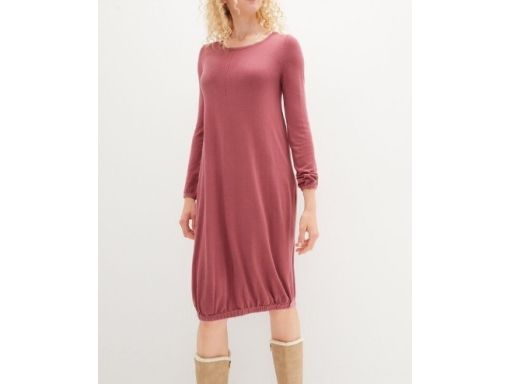 B.P.C różowa sukienka dzianinowa bombka długi rękaw ^40/42