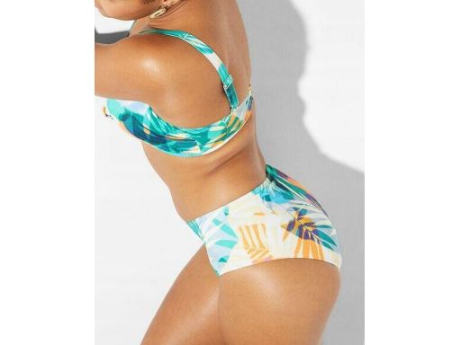 B.P.C bikini bustier ze sznurowaniem figi z wysokim stanem 40 (80D).