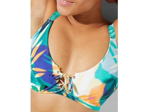 B.P.C bikini bustier ze sznurowaniem figi z wysokim stanem 40 (80D).