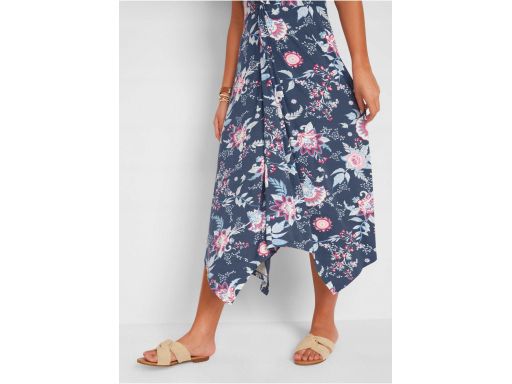 B.P.C asymetryczna sukienka we wzorki 52/54.