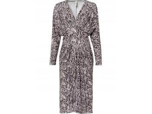 B.P.C Sukienka midi wężowa skóra ^36/38
