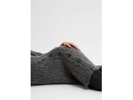 B.P.C sukienka dzianinowa szara z guzikami ^36/38