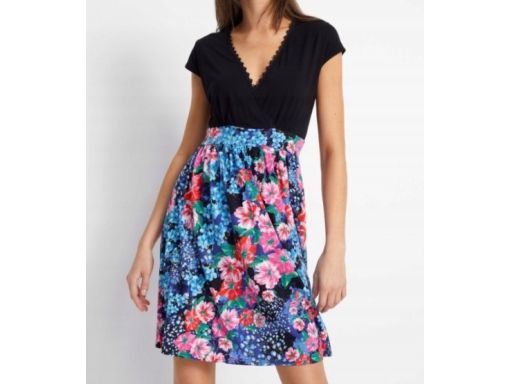 B.P.C sukienka dżersejowa z nadrukiem 36/38.