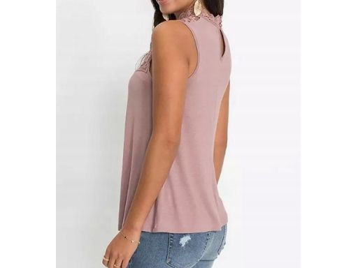 B.P.C top brudny róż z koronką r.32/34