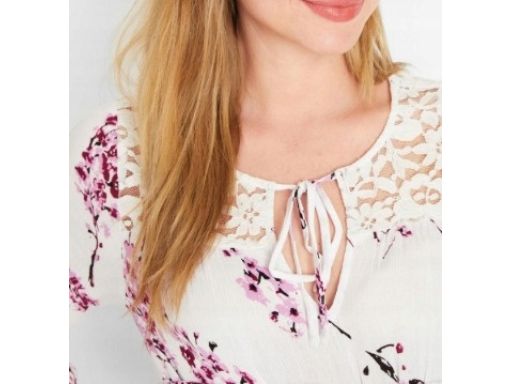 B.P.C bluzka ciążowa w kwiatki z koronką 40.