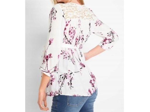 B.P.C bluzka ciążowa w kwiatki z koronką 40.