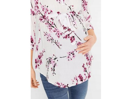 B.P.C bluzka ciążowa w kwiatki z koronką 40.