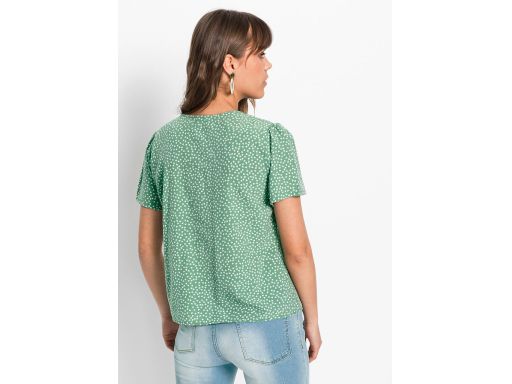 B.P.C bluzka szałwiowo-biała r.34