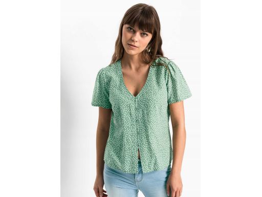 B.P.C bluzka szałwiowo-biała r.34